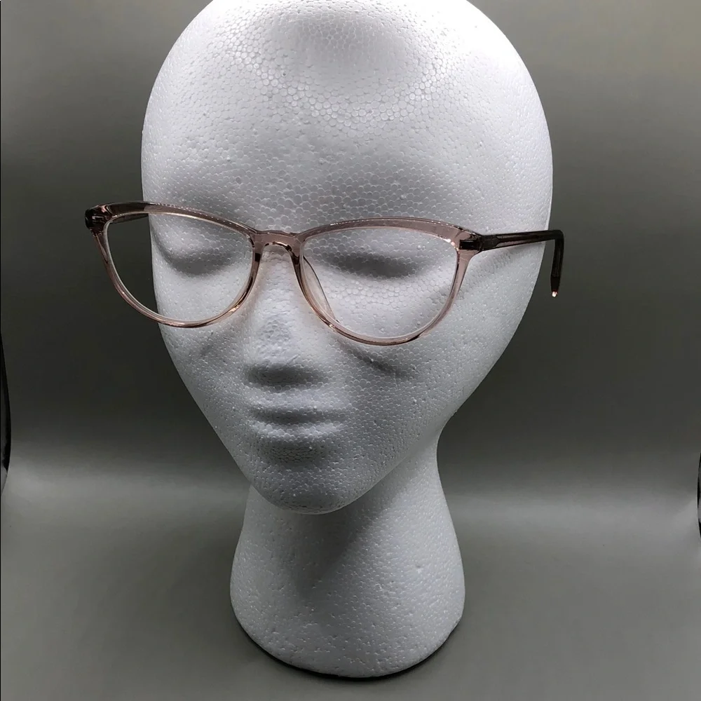Warby Parker Louise 668 Cat Eye Pink Crystal Rose Water Eyeglasses FRAMES.